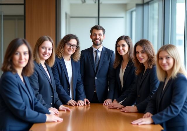 Equipo de abogados de Sage & Script en despacho de Madrid
